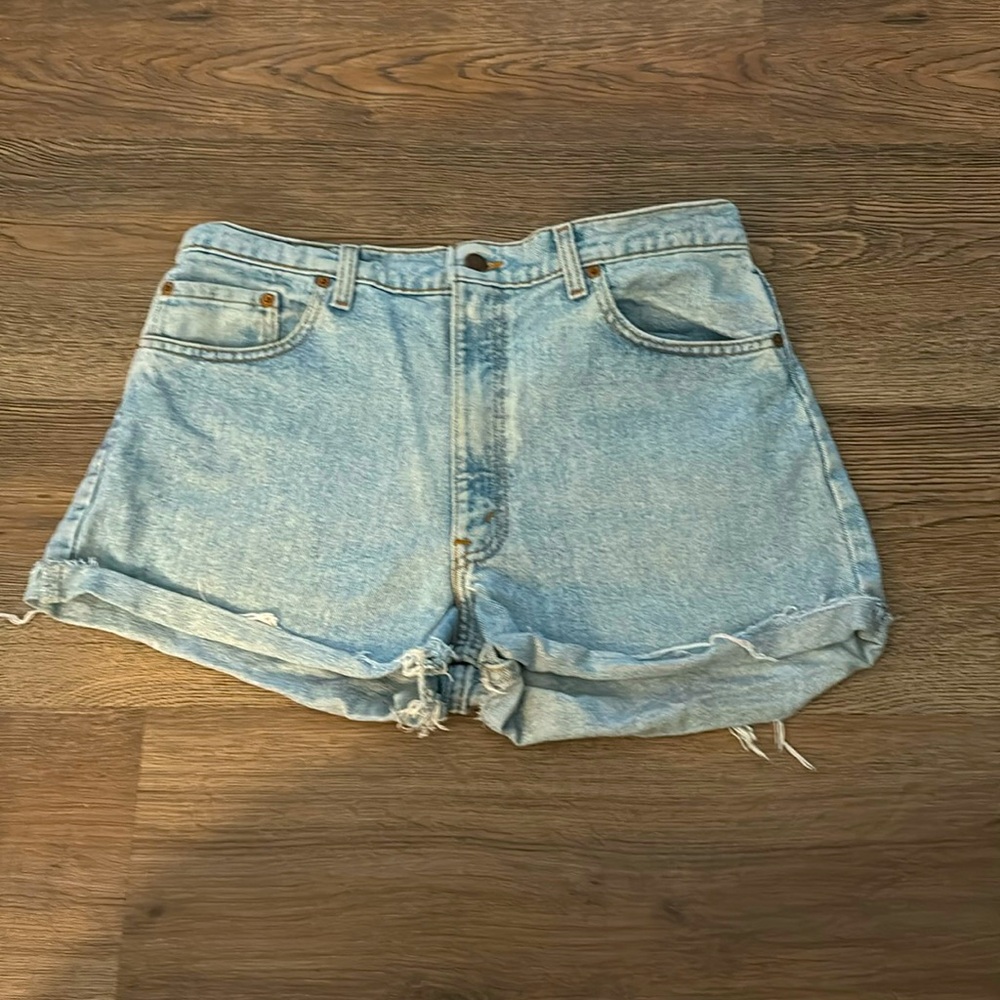 Levi's Light Blue Denim Jean Shorts